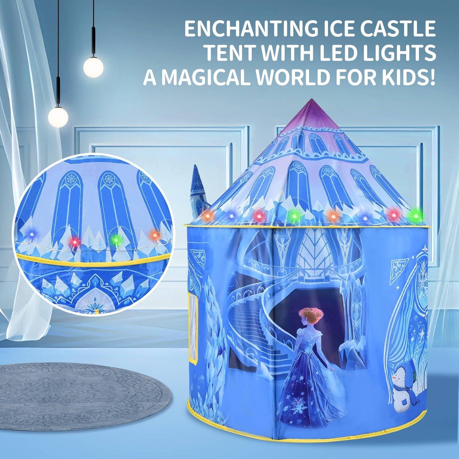 Carpa de Juego Pop Up Frozen 134 cm con Luces LED