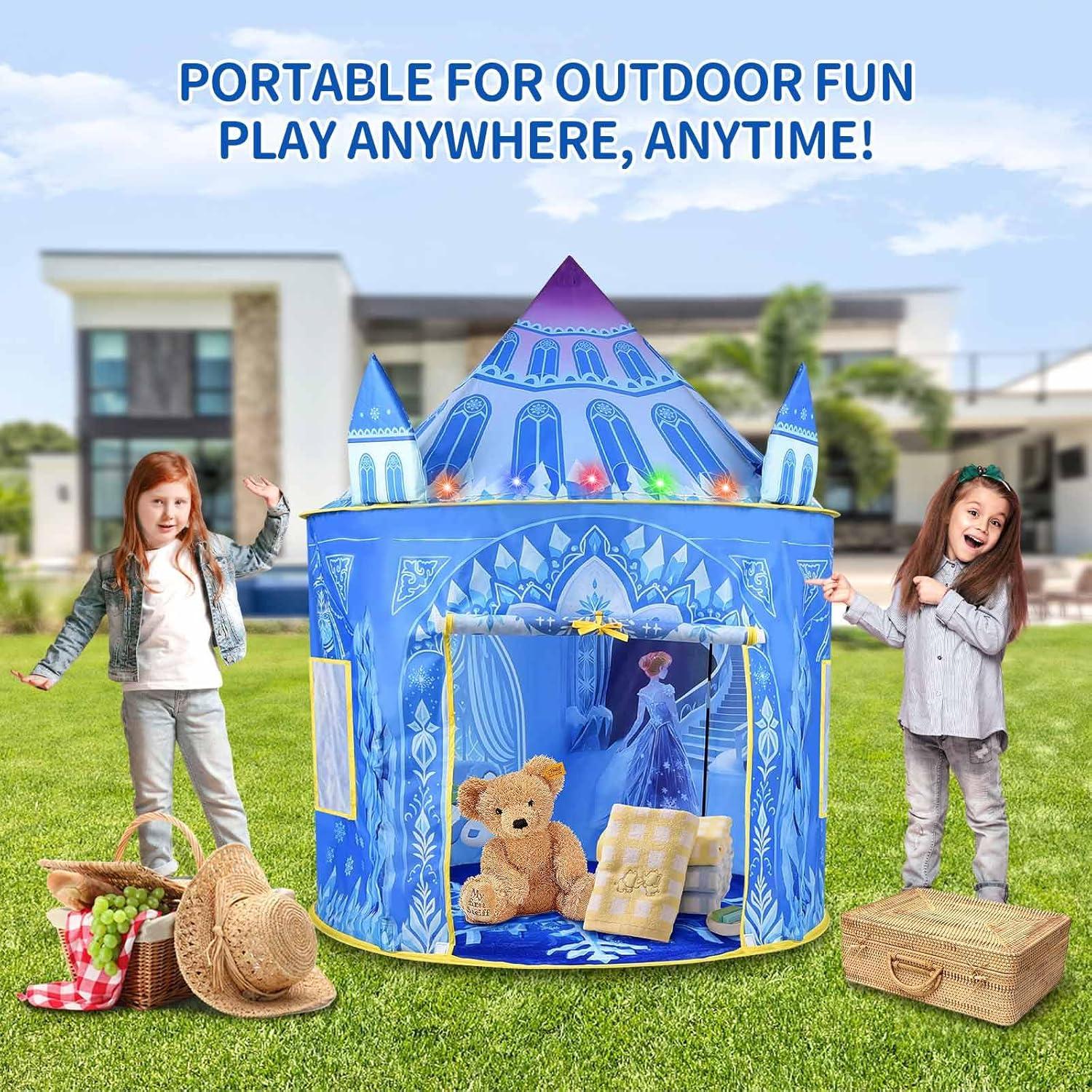 Carpa de Juego Pop Up Frozen 134 cm con Luces LED