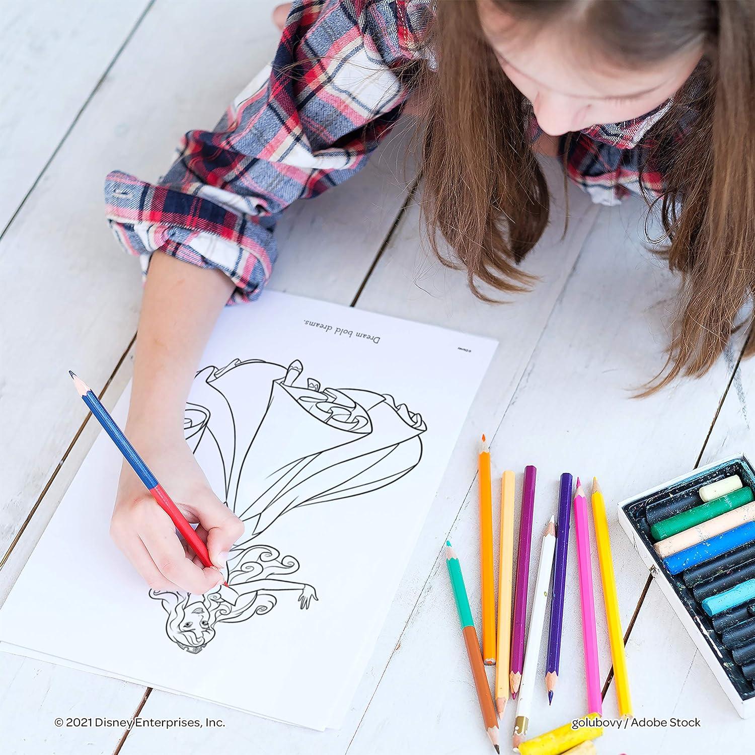 Libro de Colorear Princesas Disney Bendon 48 Páginas con Crayones