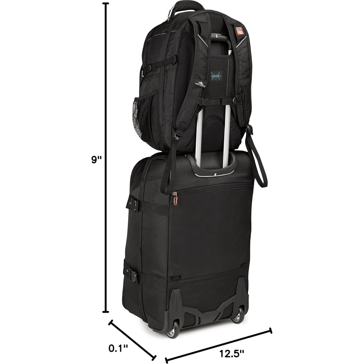 Mochila para computadora High Sierra XBT TSA Negra 40.96L