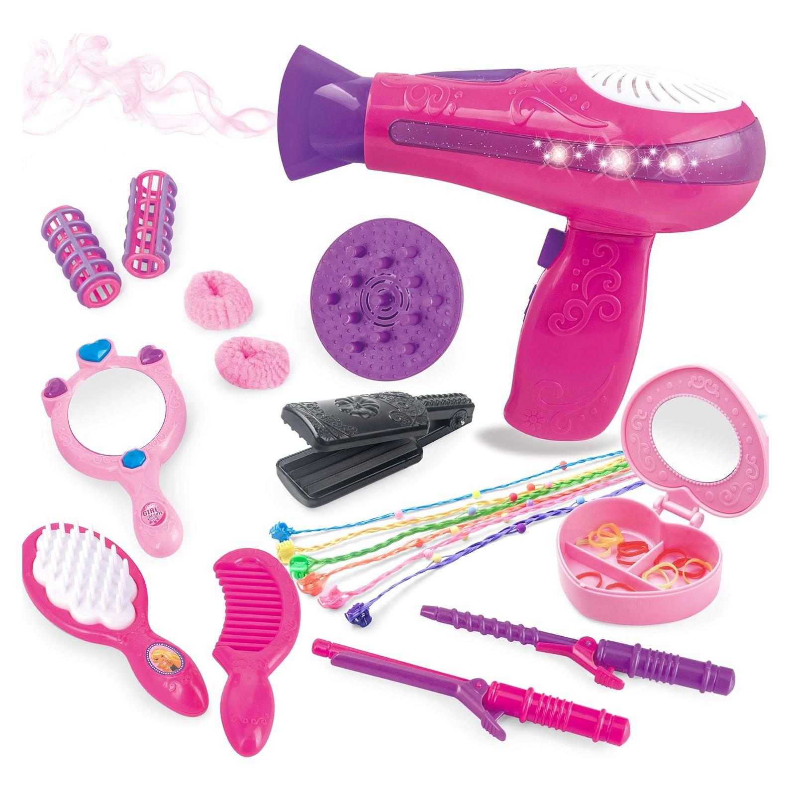 Kit de Juguete de Salón de Belleza MEGAFUN con Secador y Accesorios