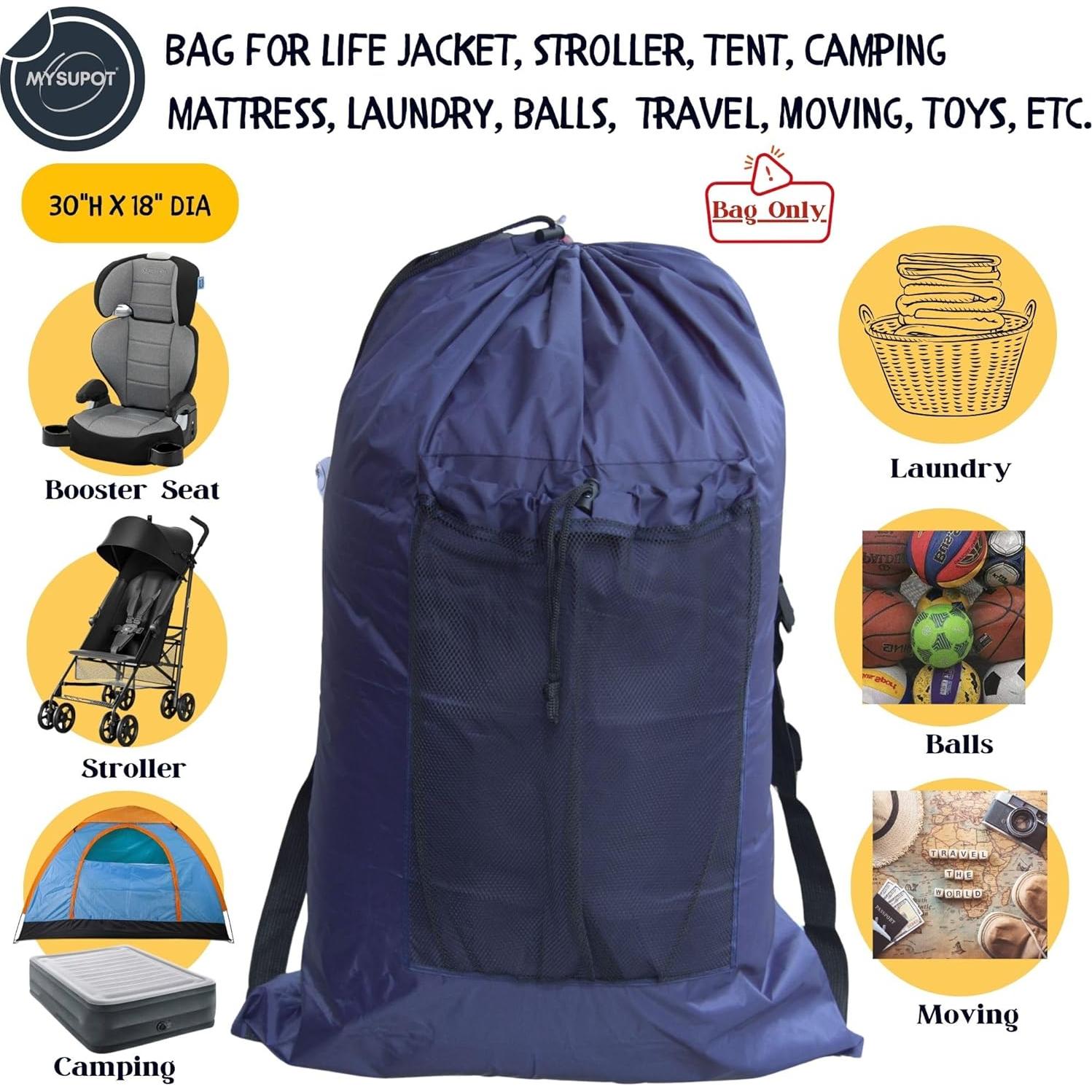 Bolsa de Silla de Playa MYSUPOT Grande Azul Marino 91x61cm