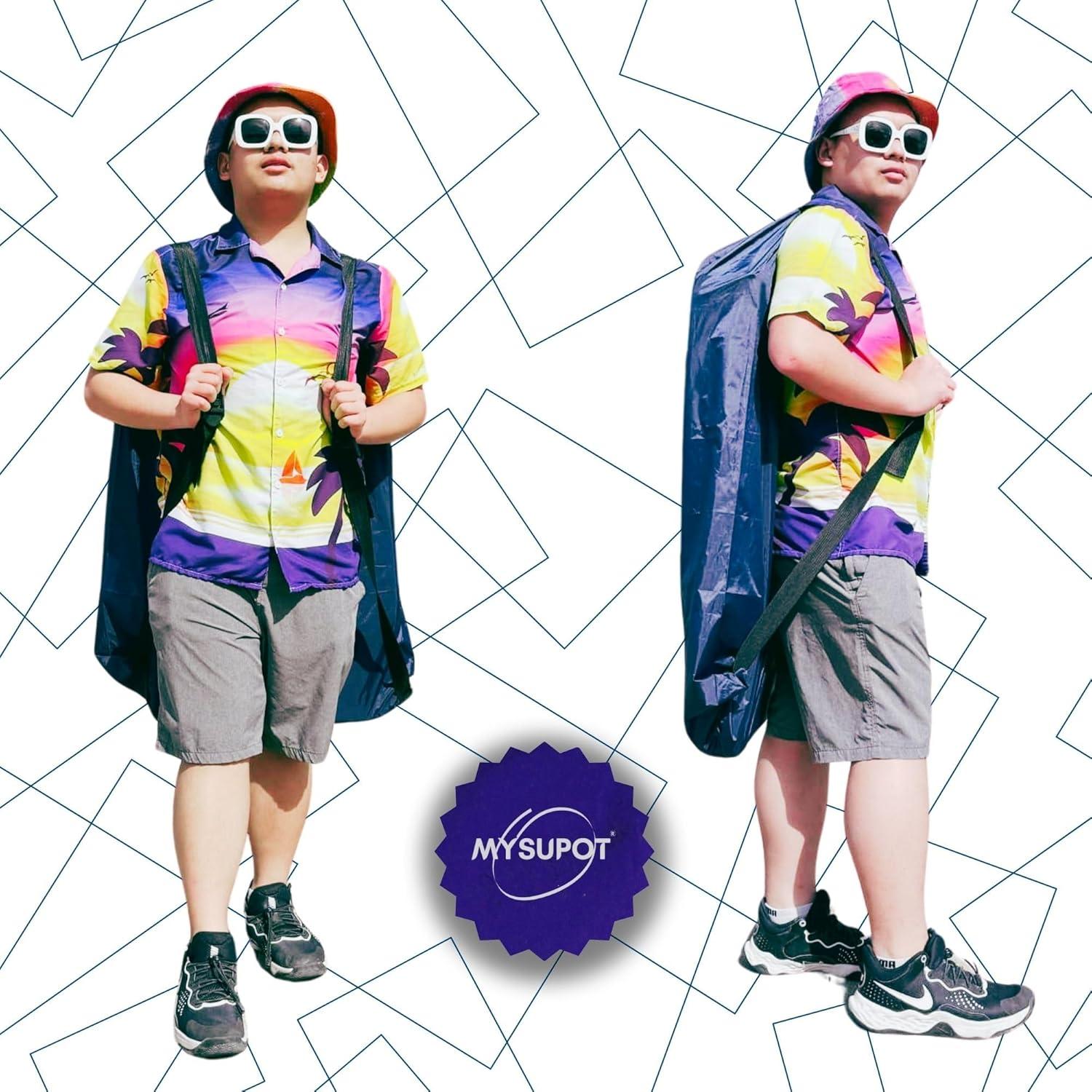 Bolsa de Silla de Playa MYSUPOT Grande Azul Marino 91x61cm