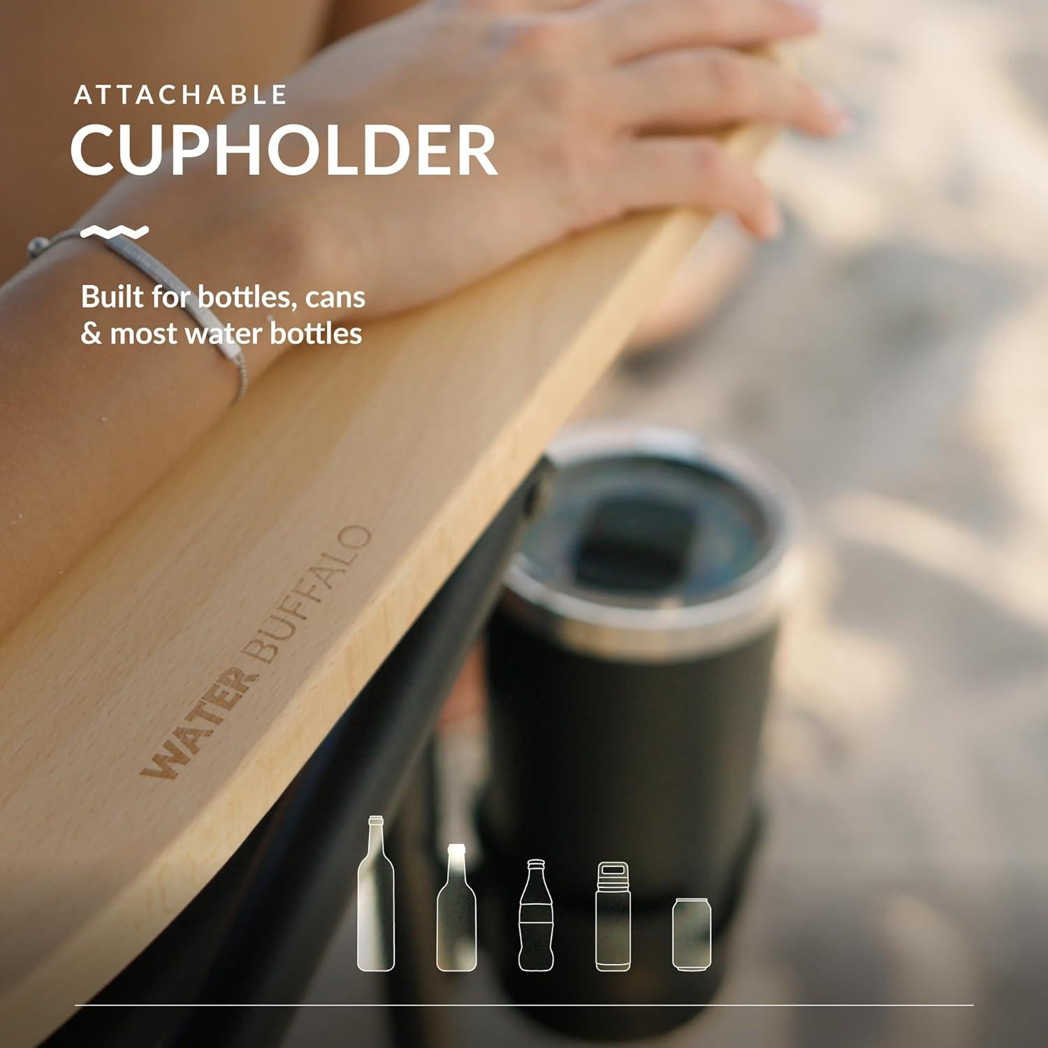 Silla de Playa Plegable Water Buffalo Bondi - 3 Posiciones, Portavasos