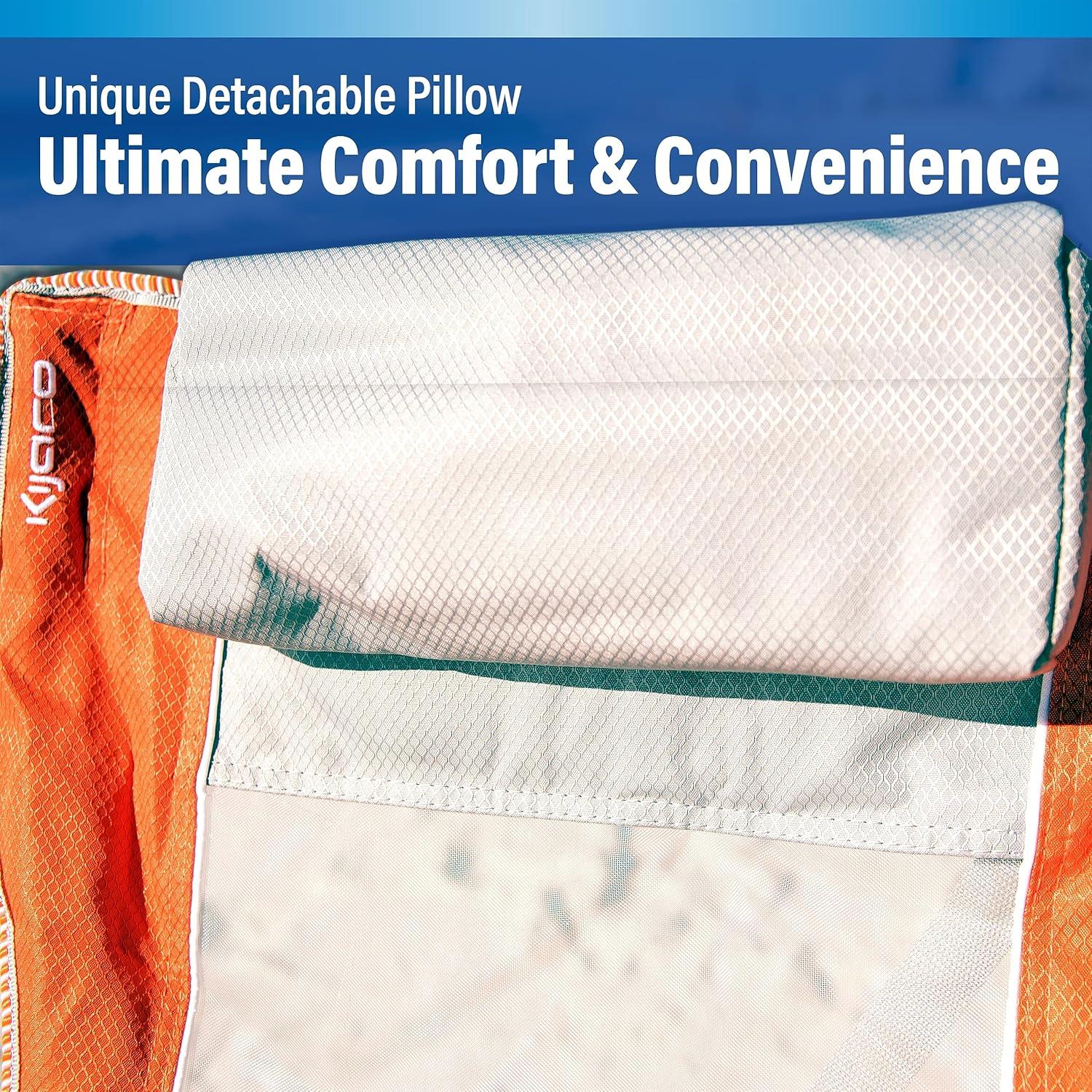 Silla de Playa Kijaro Coast Naranja - Plegable con Almohada