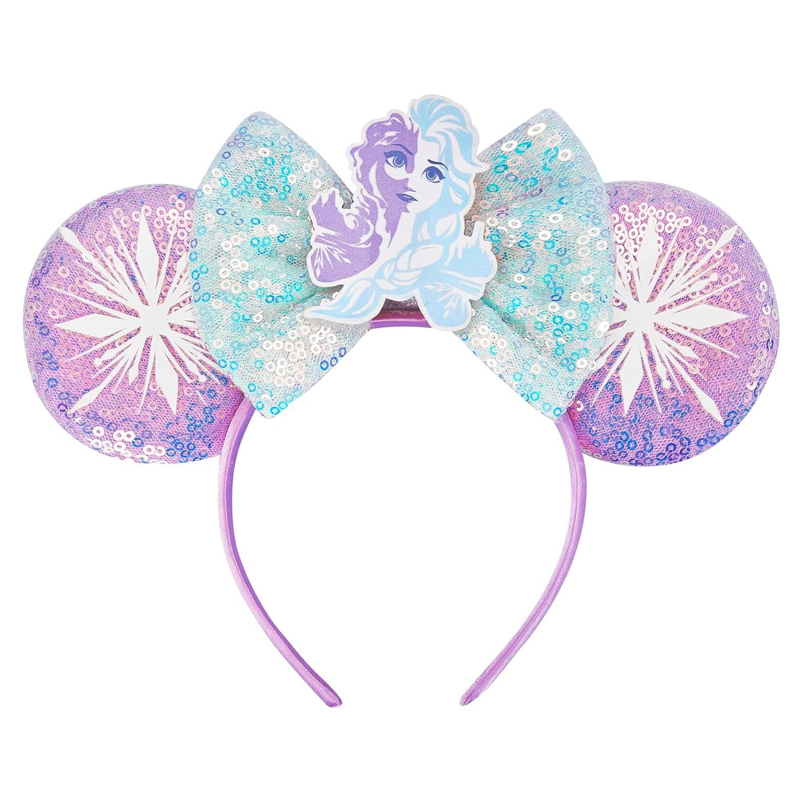 Diadema de Orejas de Ratón RAZKO, Lentejuelas, Talla Única