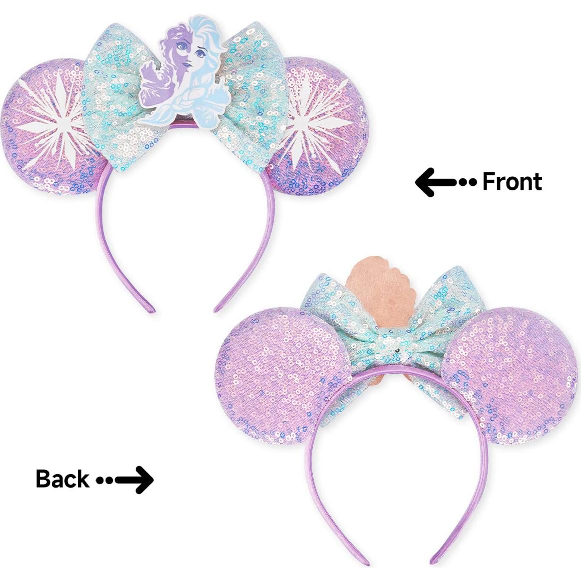 Diadema de Orejas de Ratón RAZKO, Lentejuelas, Talla Única