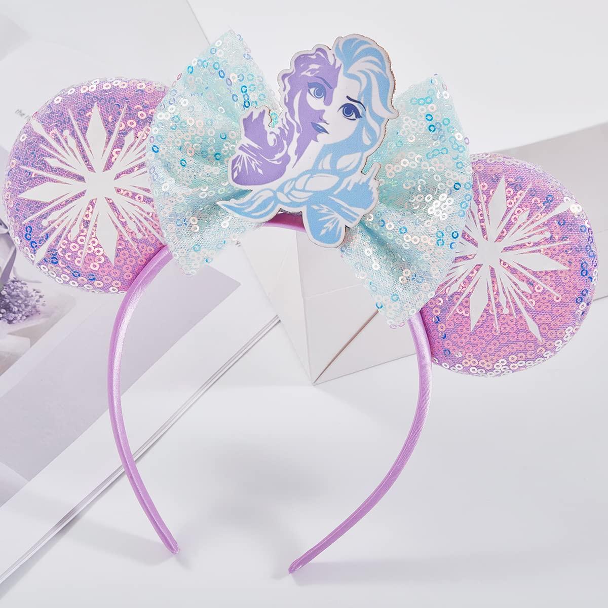 Diadema de Orejas de Ratón RAZKO, Lentejuelas, Talla Única