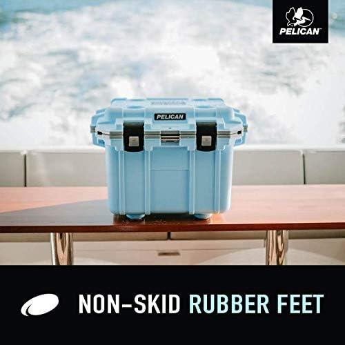 Enfriador Pelican 30QT Azul/Rojo/Blanco - 30 Cuartos