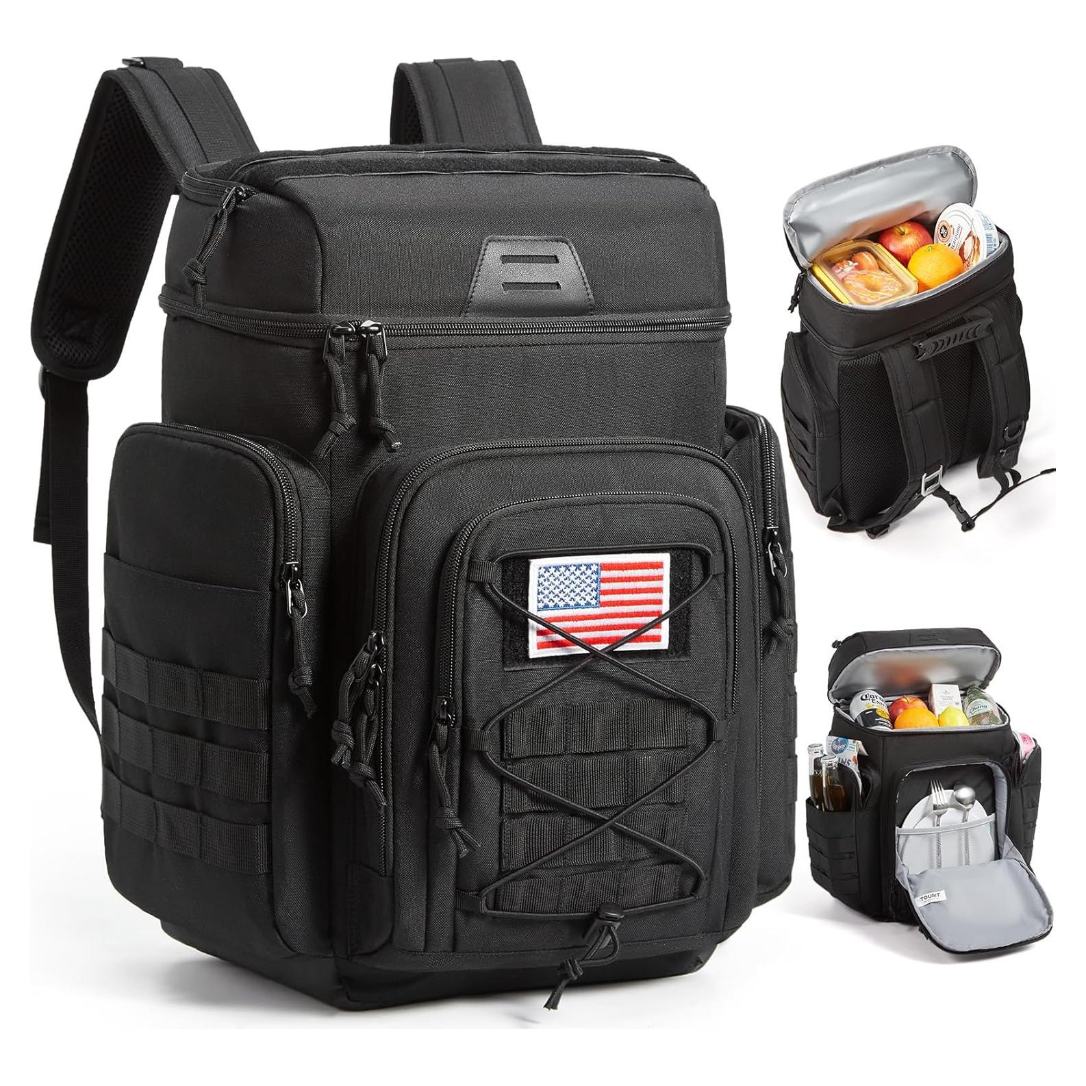 Mochila Táctica Tourit 30L con Enfriador Aislado 100% Impermeable