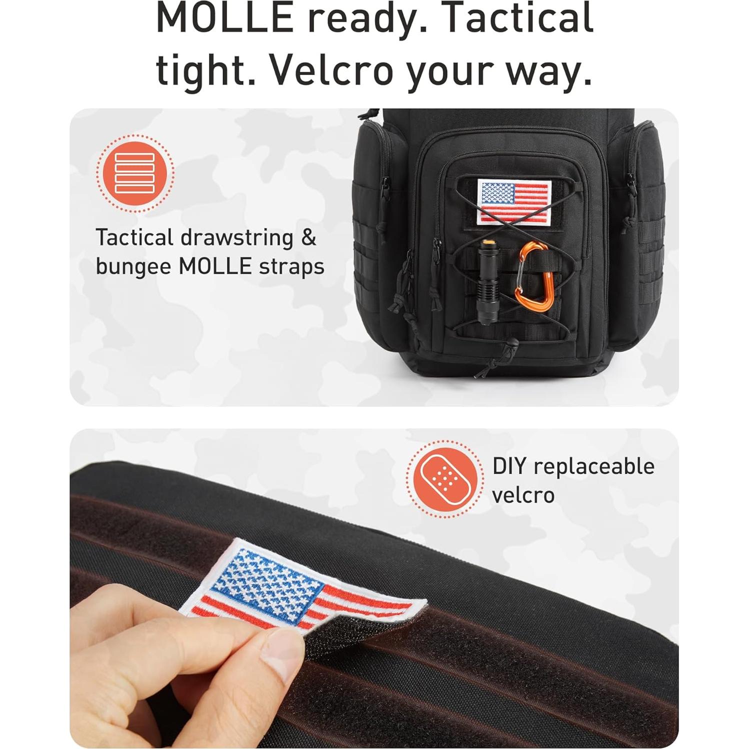 Mochila Táctica Tourit 30L con Enfriador Aislado 100% Impermeable