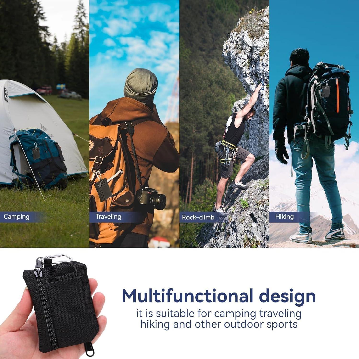 Bolsa EDC Molle HERCHR Negra 10.5x8x1.5cm Organizador