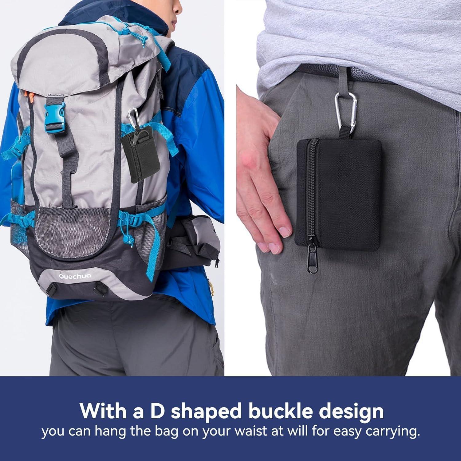 Bolsa EDC Molle HERCHR Negra 10.5x8x1.5cm Organizador