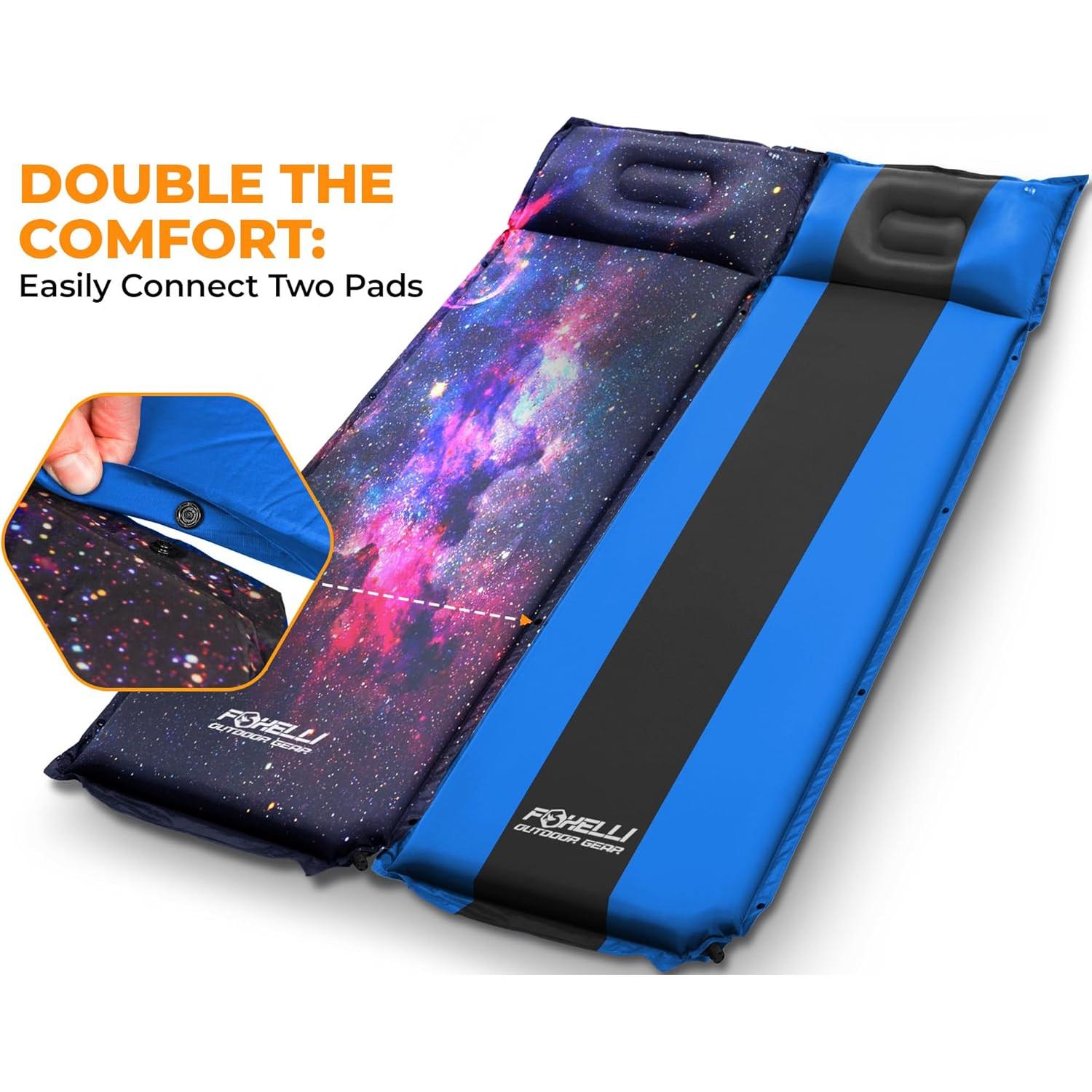 Almohadilla de Dormir Autoinflable Foxelli S_PAD02 183x54cm