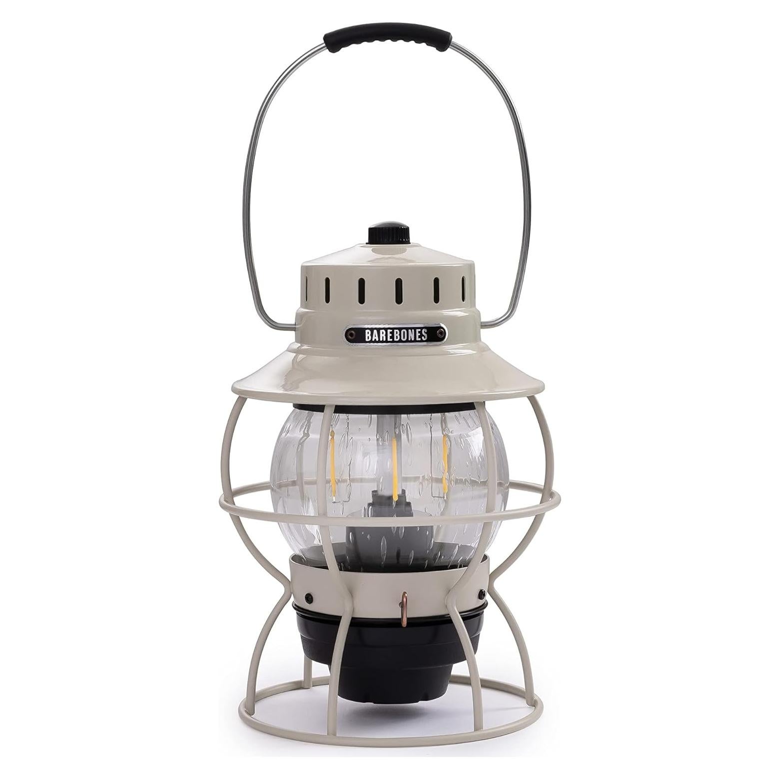 Linterna LED Vintage Barebones Gris Pizarra 24.13 cm