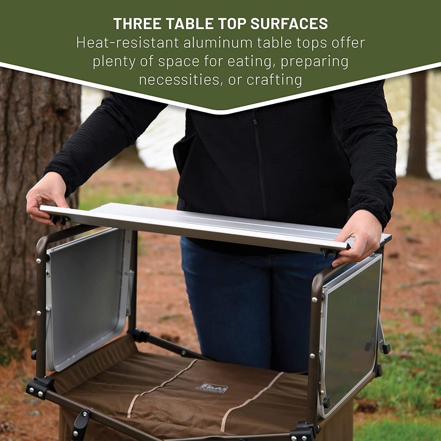 Mesa de Cocina Plegable Timber Ridge Aluminio 106.7x34.5cm