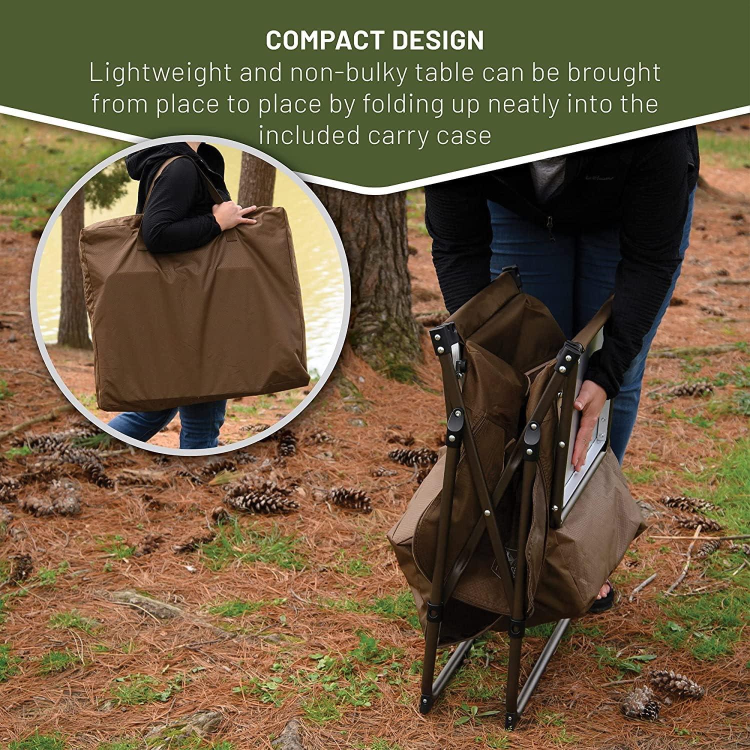 Mesa de Cocina Plegable Timber Ridge Aluminio 106.7x34.5cm