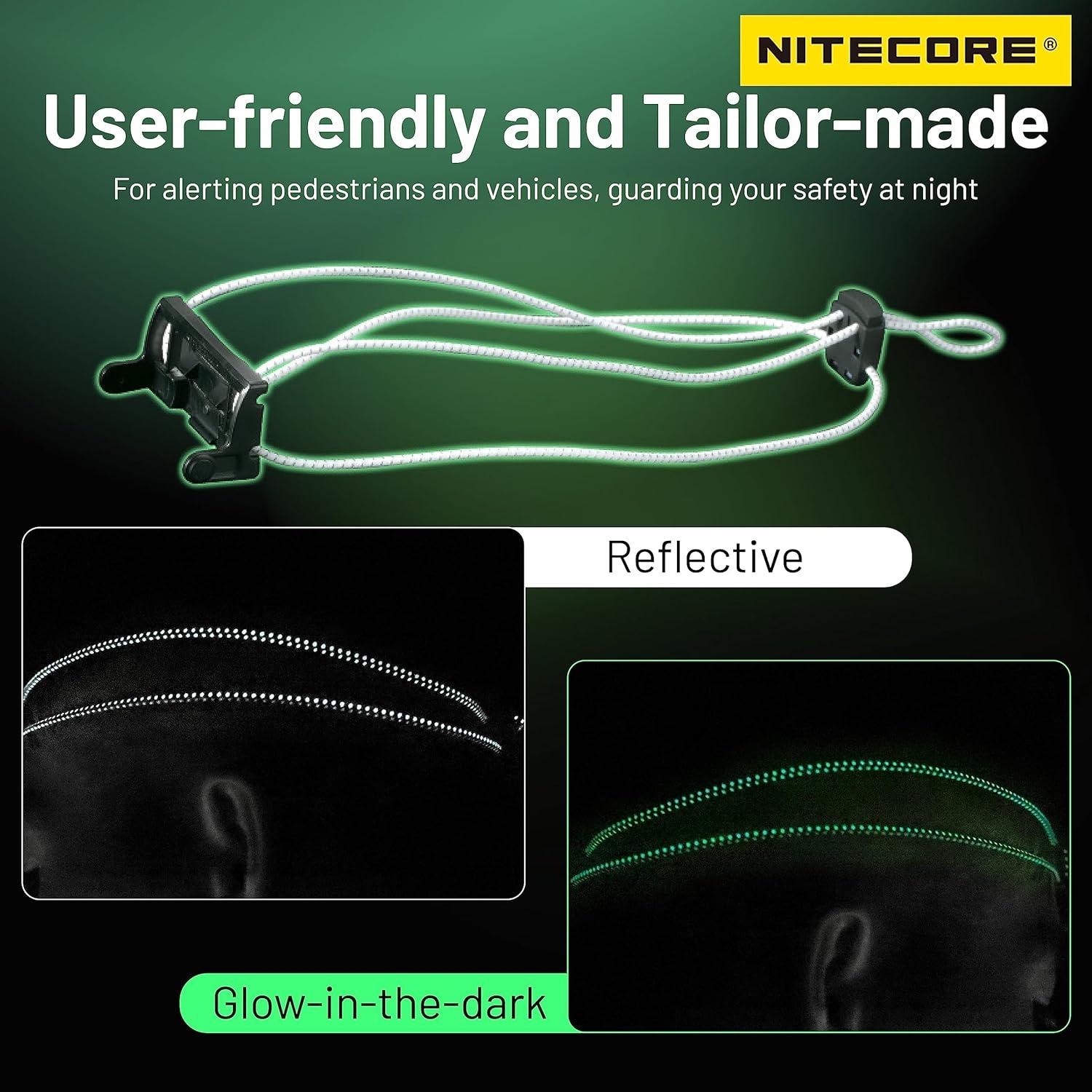 Linterna Frontal Nitecore NU21 360 Lúmenes USB-C Blanca