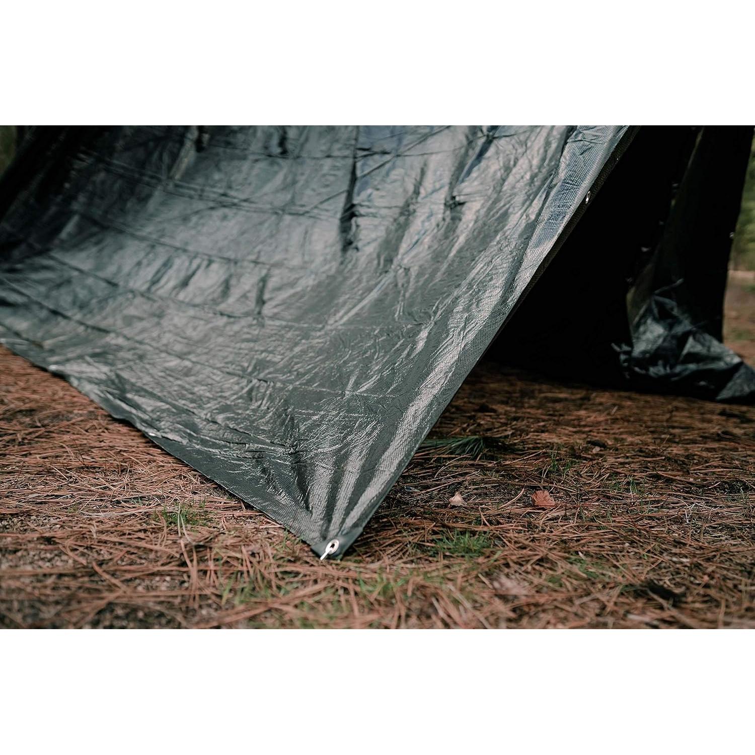 Lona Rip-Stop Impermeable Stansport 1.5x2.1m Verde Oscuro