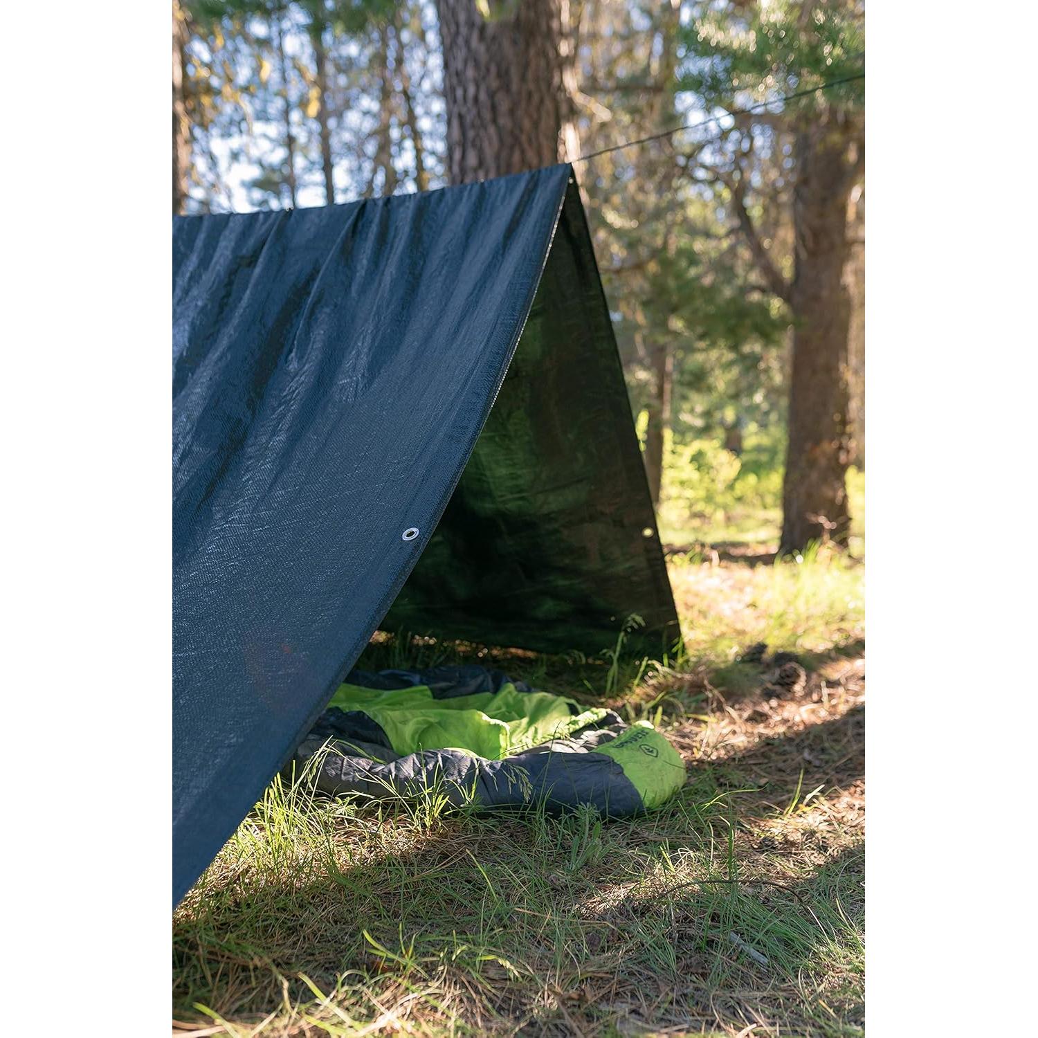 Lona Rip-Stop Impermeable Stansport 1.5x2.1m Verde Oscuro