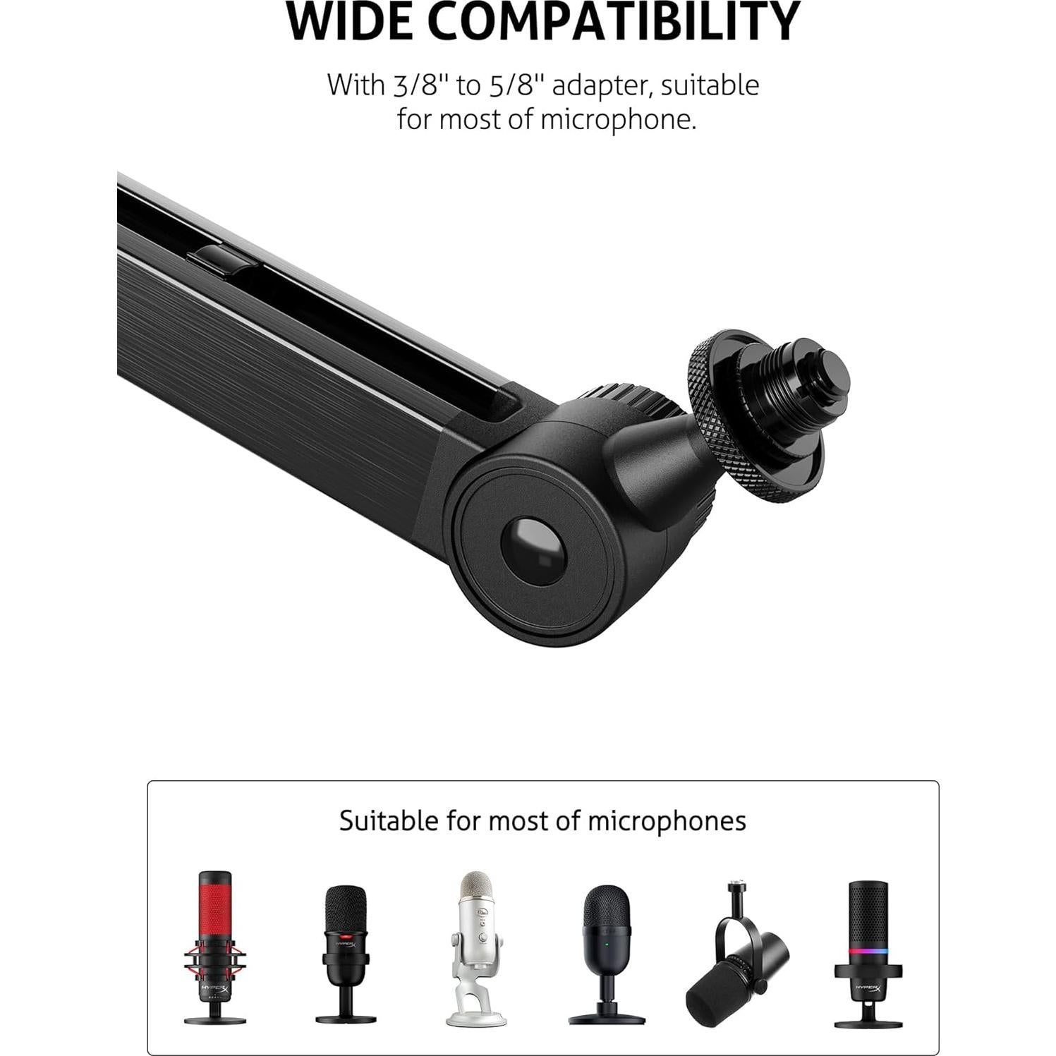 Brazo de Micrófono Blue Yeti Mejorado 1.72 kg Ajustable