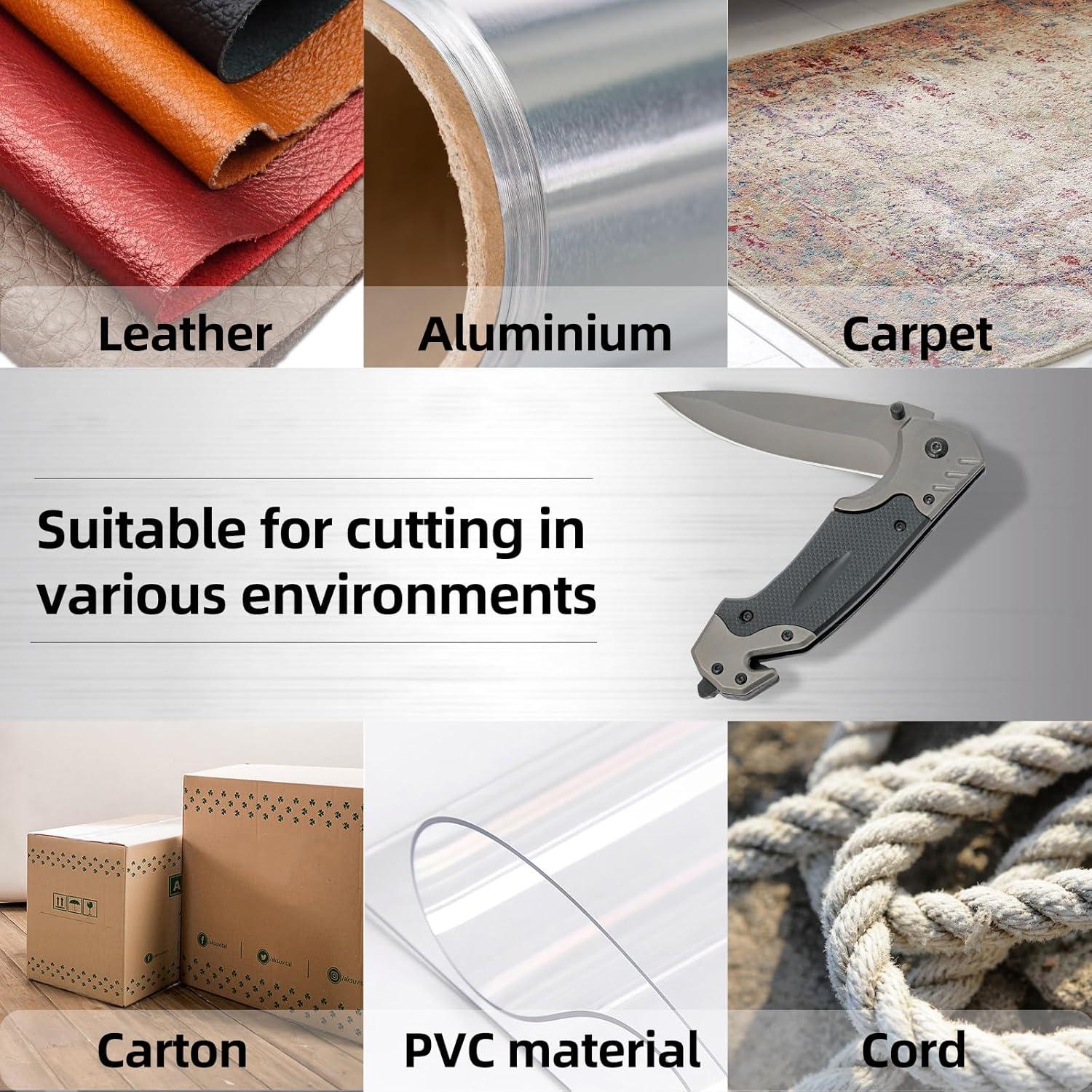 Folding Pocket Knife for Men, Switch Blade with Push Button, 3-in-1 Multitool Folding Knife,Pocket Clip Tactical Knife, EDC Pocket Knives for Self Defense, Camping, Hunting, Outdoor