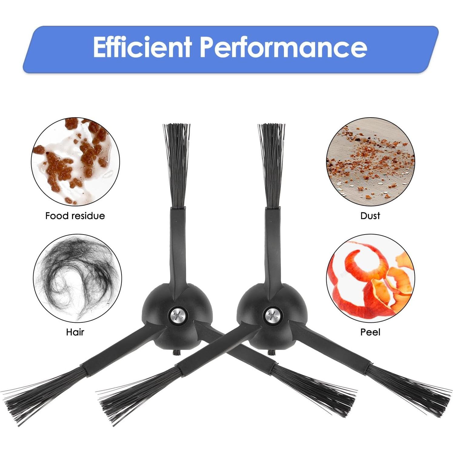 6 Cepillos Laterales FILTERIST para Roborock S8 MaxV Ultra