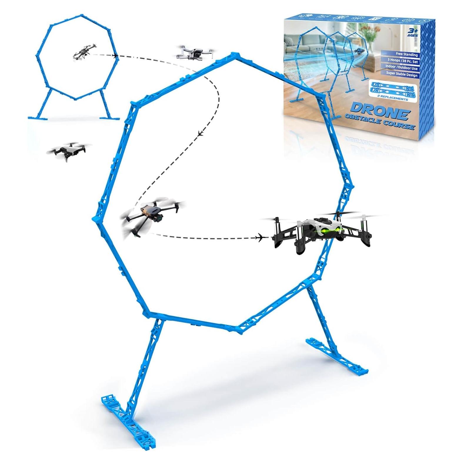 Curso de Obstáculos Drone Beria 2 Paquetes Aros Azul 300g