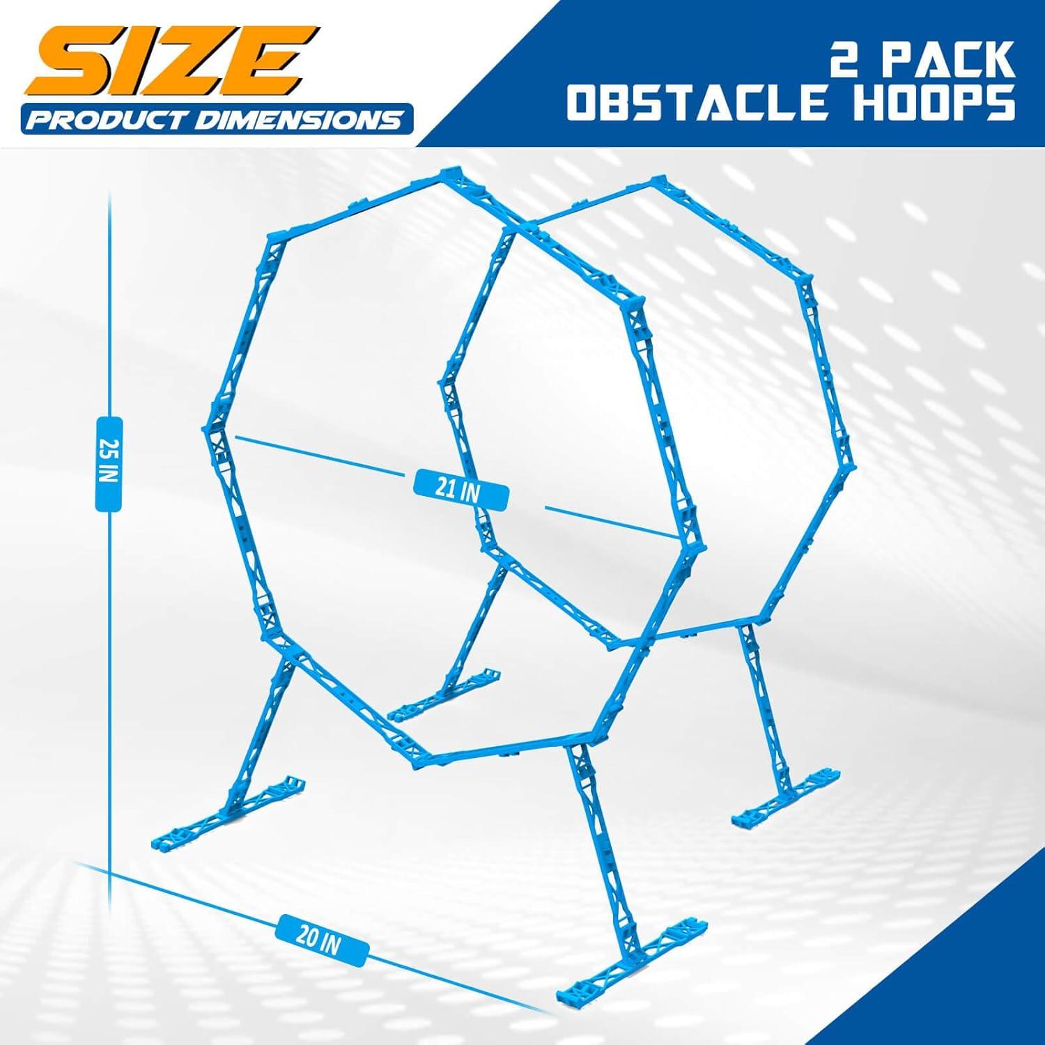 Curso de Obstáculos Drone Beria 2 Paquetes Aros Azul 300g