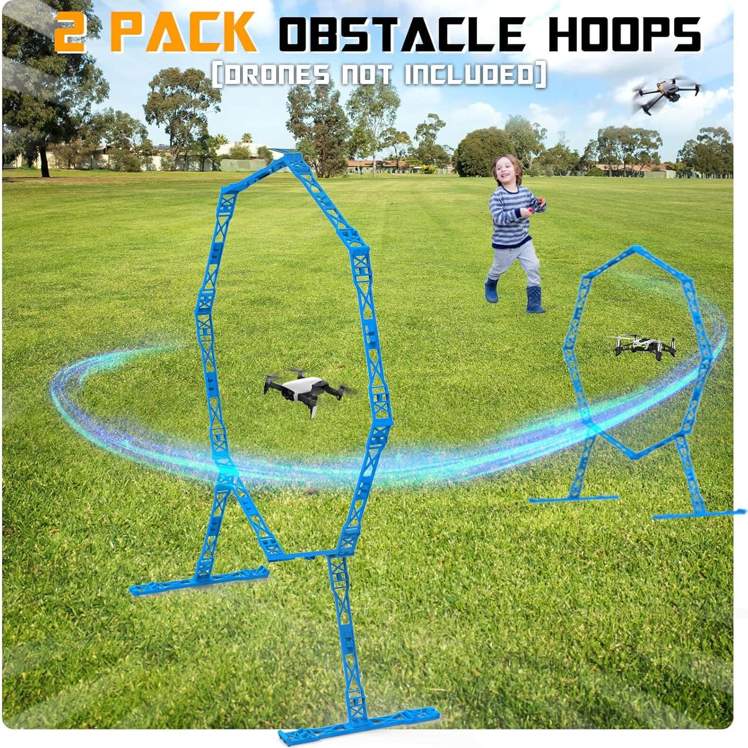 Curso de Obstáculos Drone Beria 2 Paquetes Aros Azul 300g