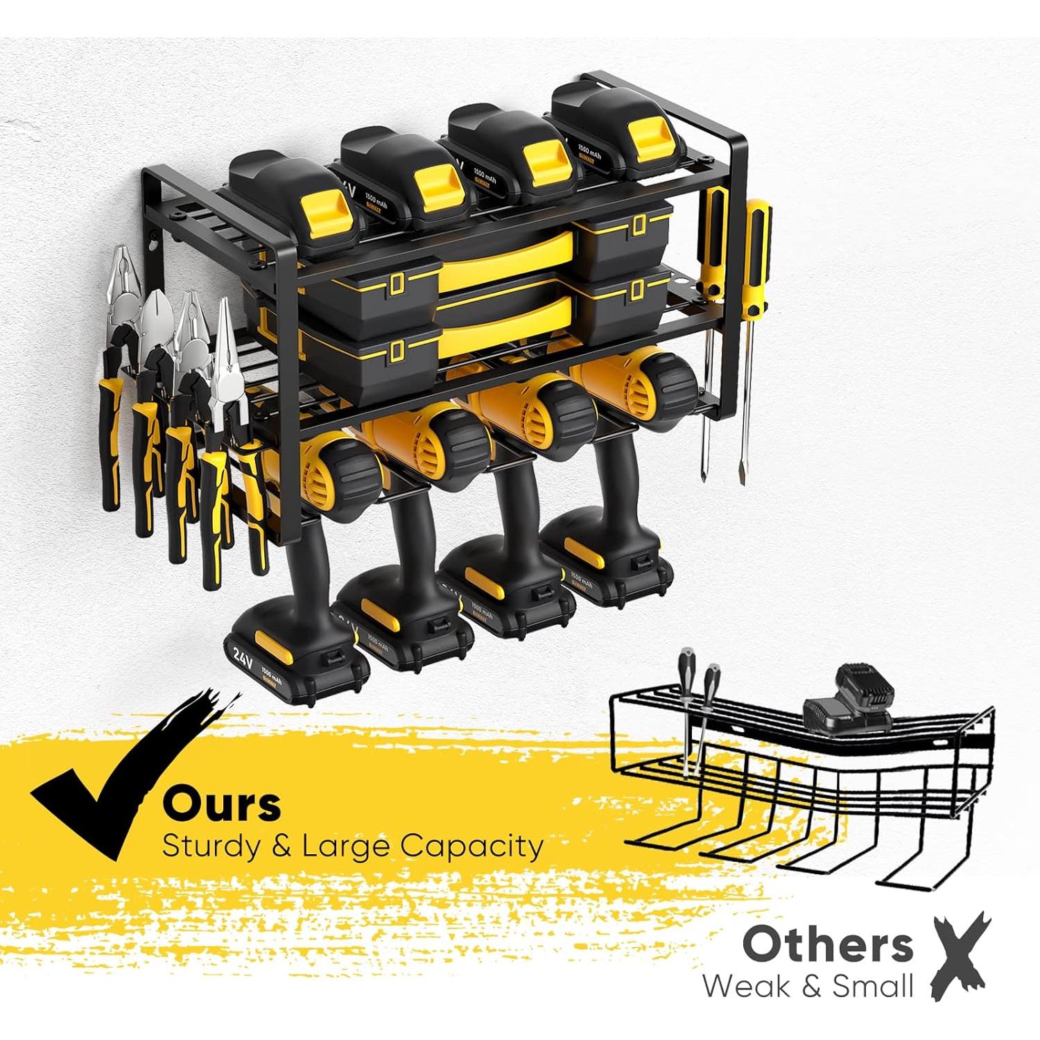 Organizador de Herramientas POKIPO Montado en Pared 3 Niveles