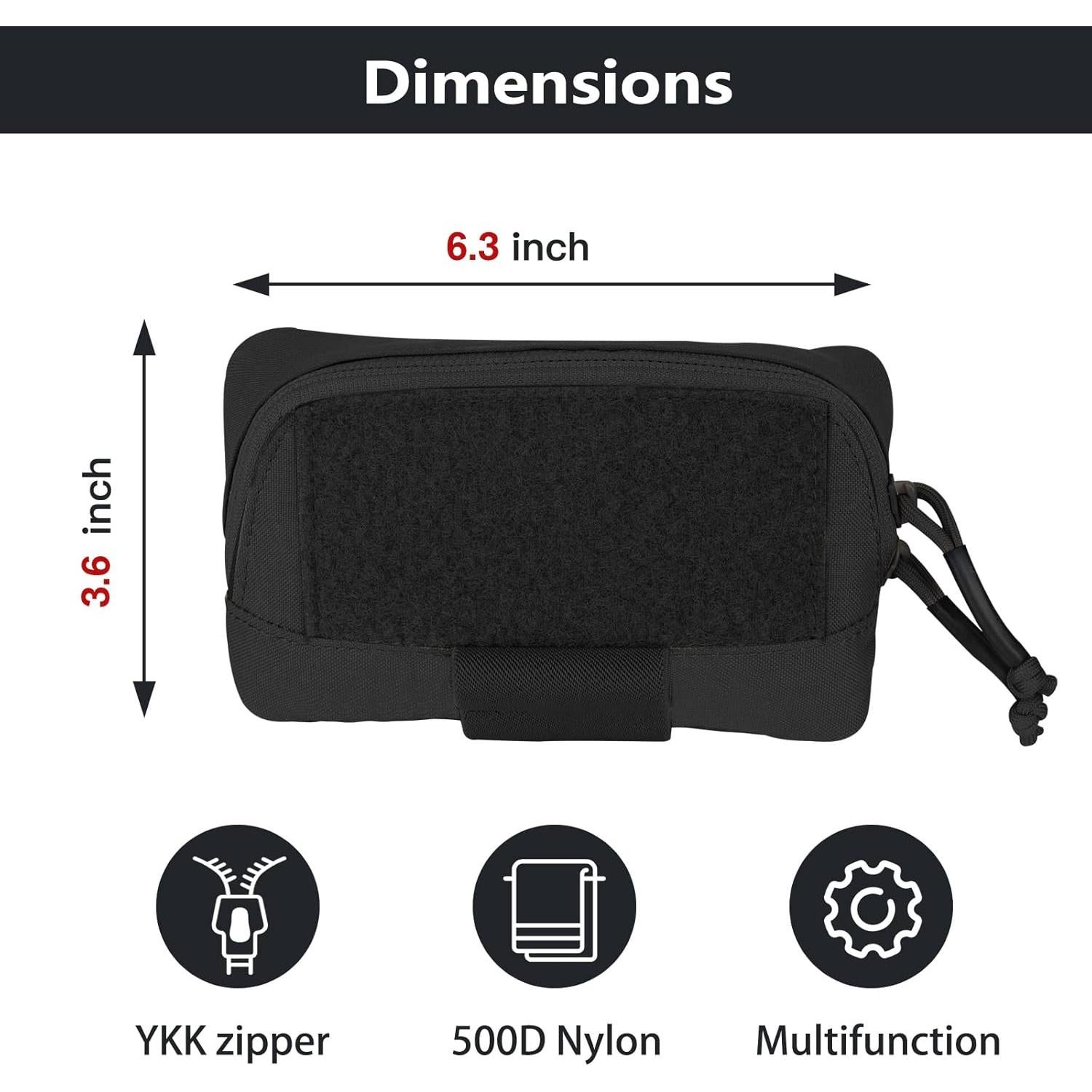 Bolsa Táctica Molle PETAC GEAR - Organizador 10x2.5x17.8 cm