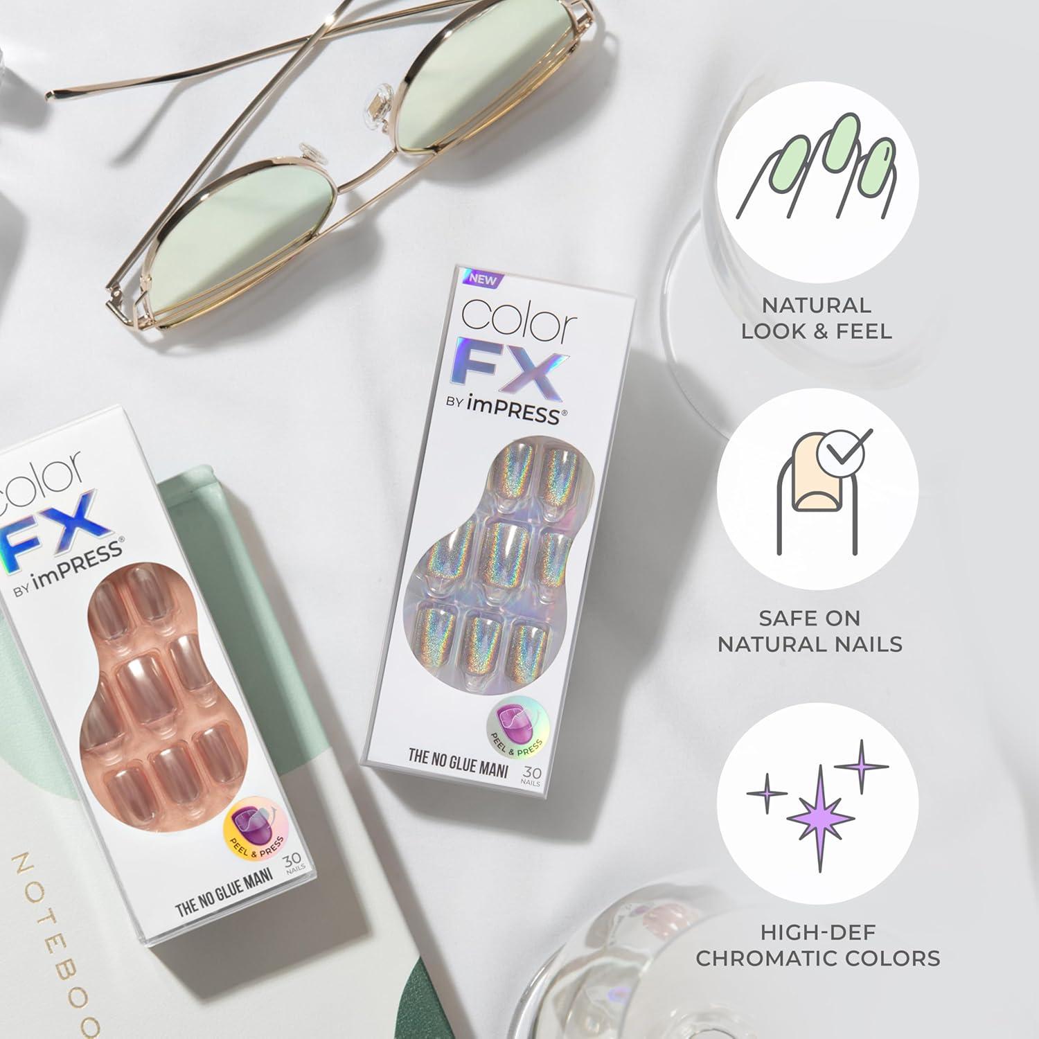 Uñas Postizas KISS colorFX 'Alrededor Tuyo' Rosa Perlescente