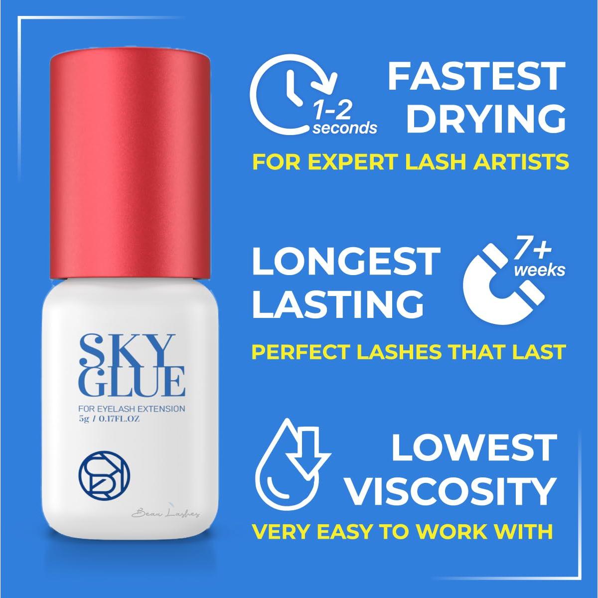 Sky Glue S+ Adhesivo Profesional para Extensiones de Pestañas 5ml