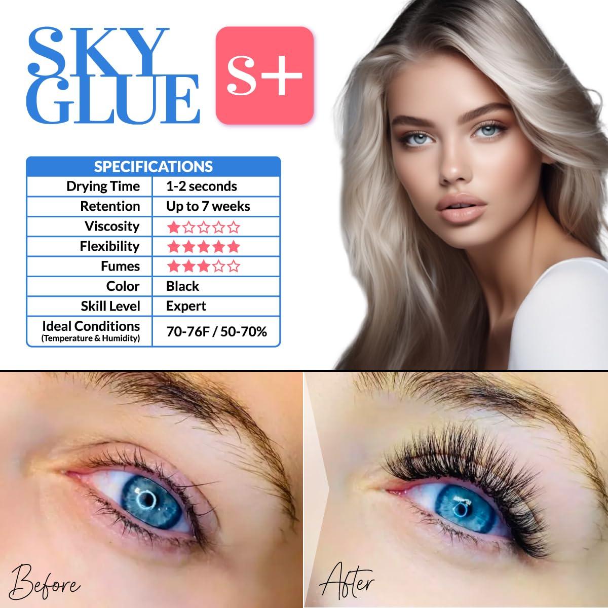 Sky Glue S+ Adhesivo Profesional para Extensiones de Pestañas 5ml