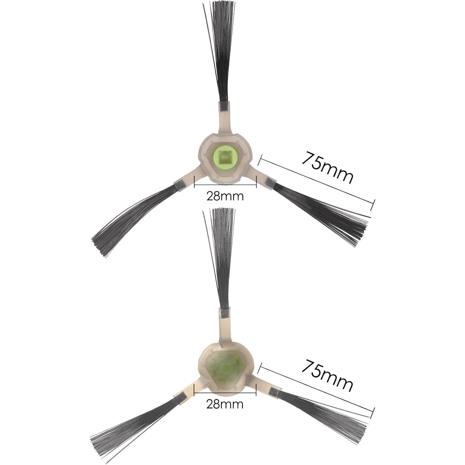 10 Cepillos Laterales BRUVISH para Aspiradoras Lefant y OKP