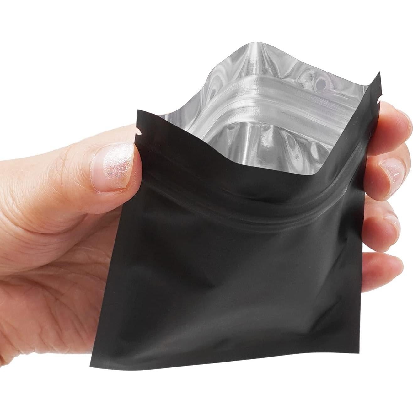 Bolsas Reutilizables Gwybkq 7.5x10 cm 300 Piezas Doble Cara Negra