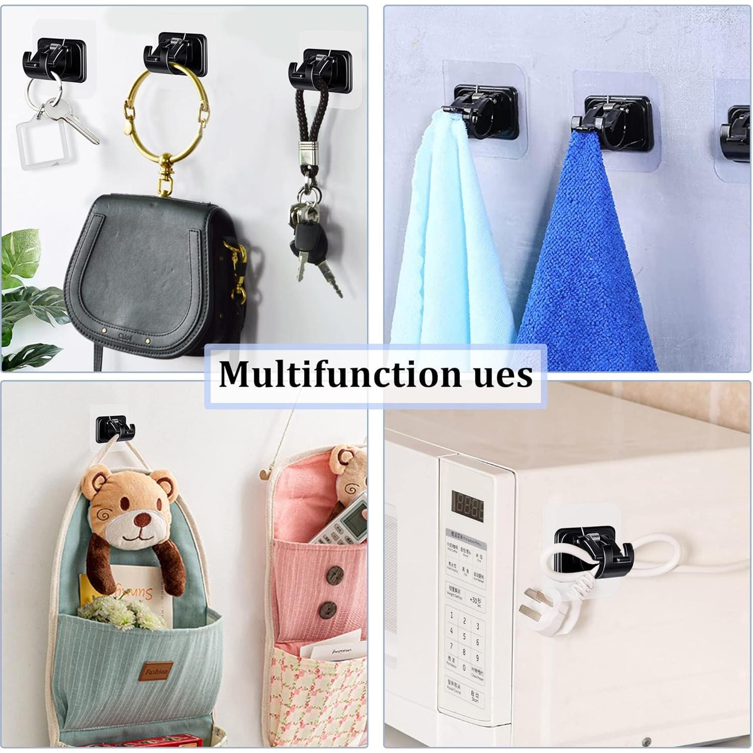 Soporte de Barra de Cortina Autoadhesivo Codoule 2 Piezas