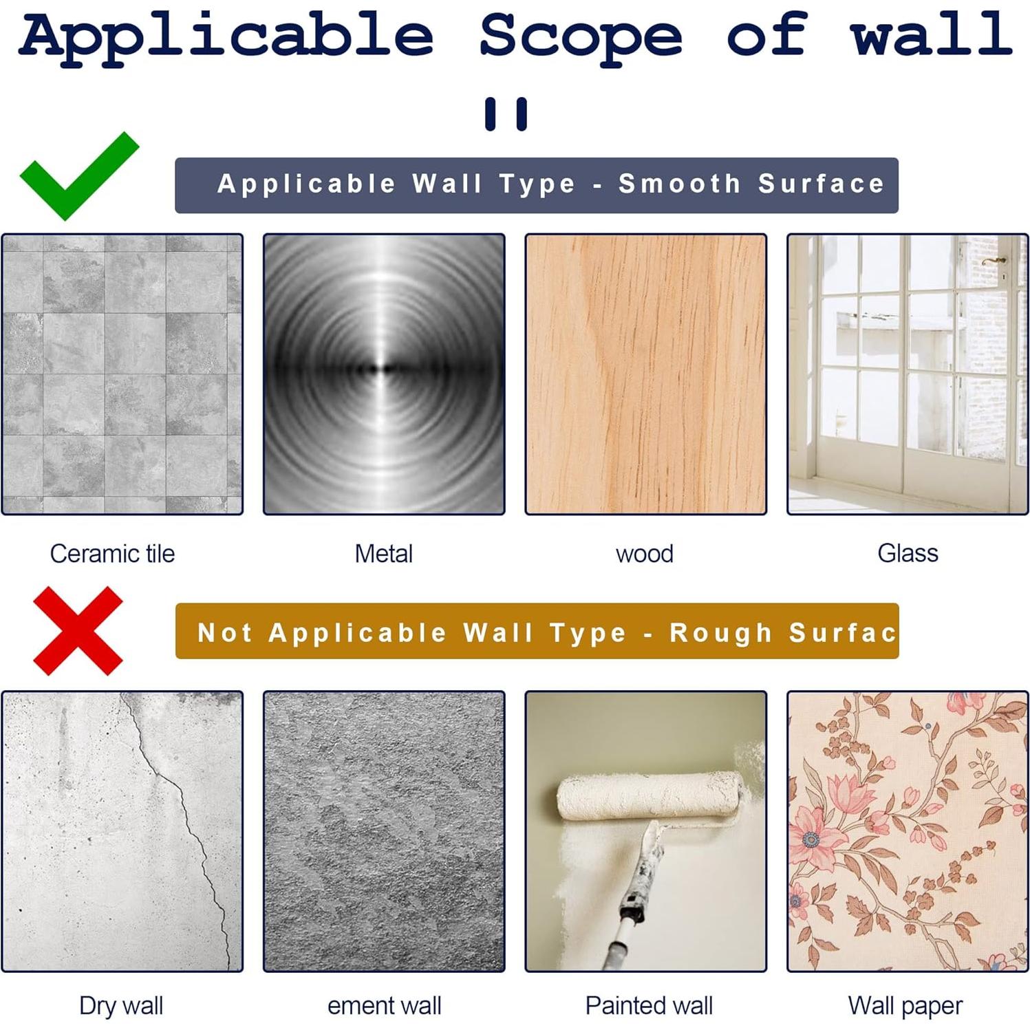 Soporte de Barra de Cortina Autoadhesivo Codoule 2 Piezas