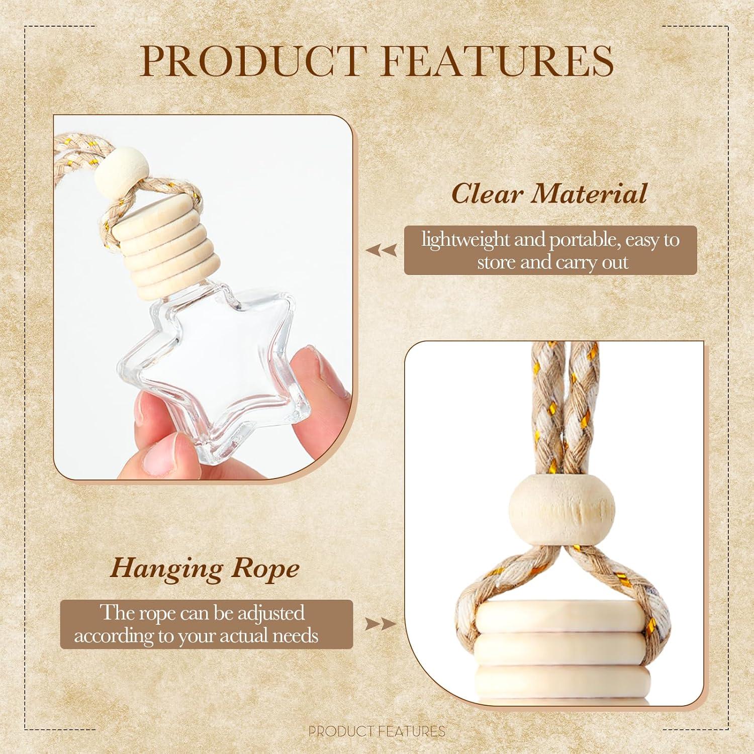 Ambientador de Auto BBTO 50 Pcs Botellas Difusor Estrella