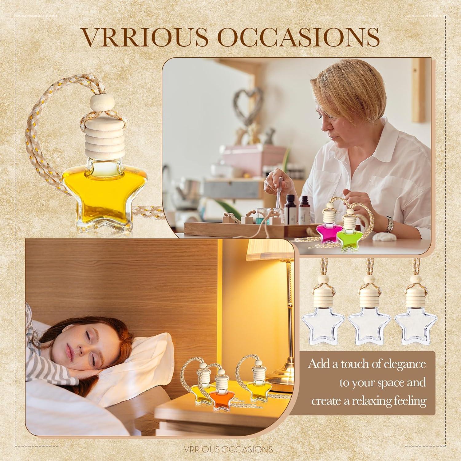 Ambientador de Auto BBTO 50 Pcs Botellas Difusor Estrella