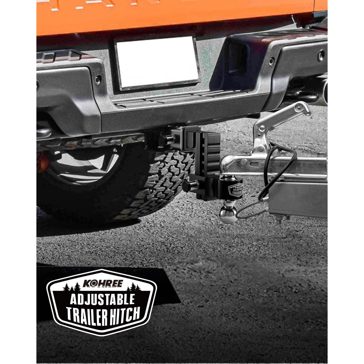 Enganche de Remolque Kohree Ajustable 6" Doble Bola 5670 kg