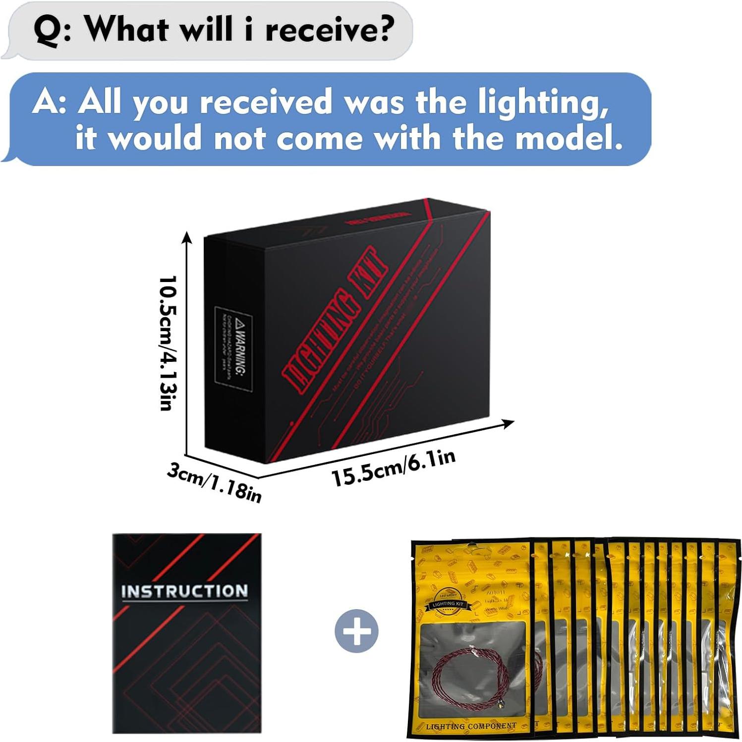 Kit de Iluminación BrickBling para Lego 21188 Llama Village