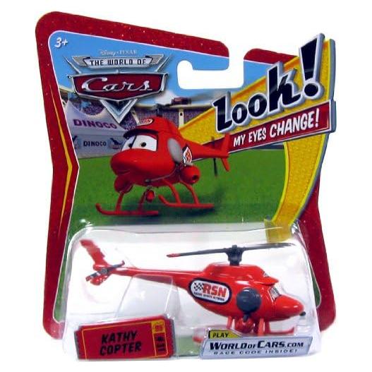 Coche de Metal Fundido Kathy Copter Disney 1:55 Ojos Lenticulares