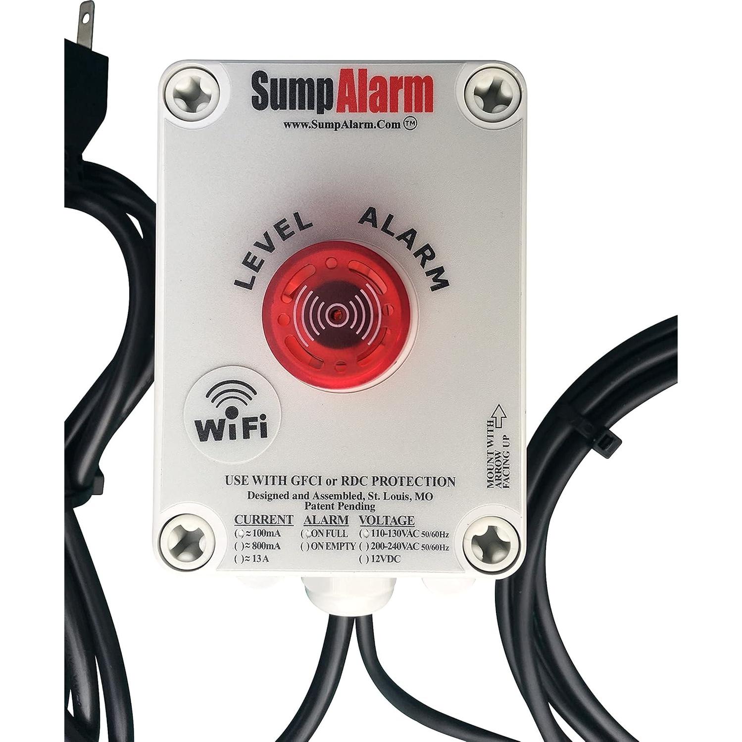 Sensor de Agua WiFi Sump Alarm con Flotador 3.05m y Alerta