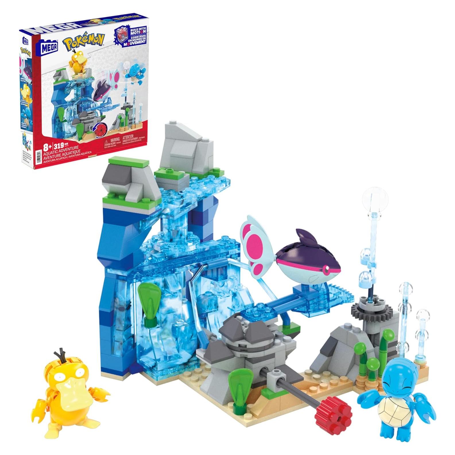 Set de Construcción Pokémon MEGA Aventura Acuática 319 Piezas
