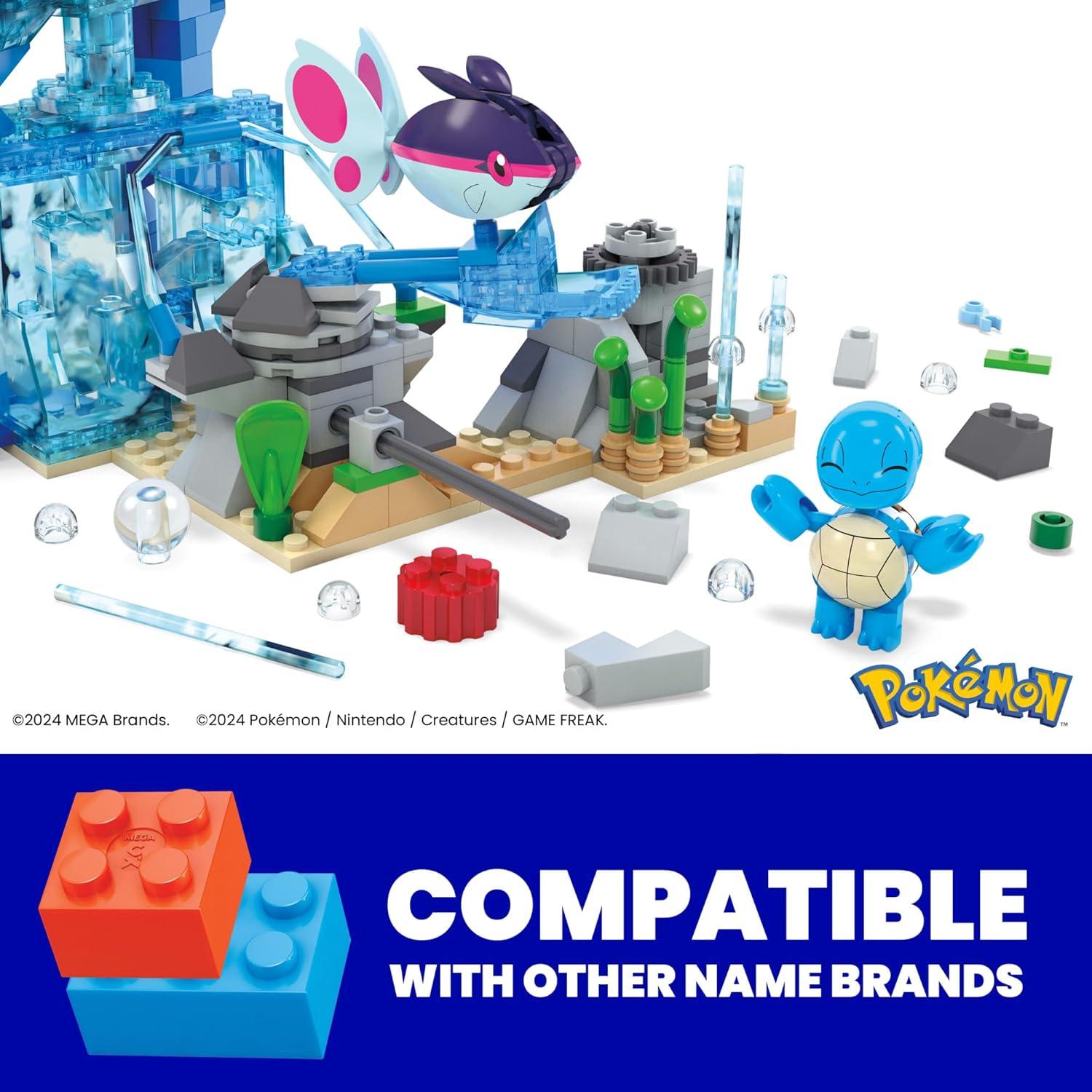 Set de Construcción Pokémon MEGA Aventura Acuática 319 Piezas