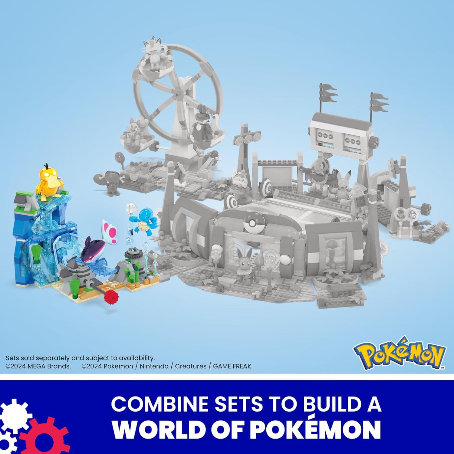 Set de Construcción Pokémon MEGA Aventura Acuática 319 Piezas