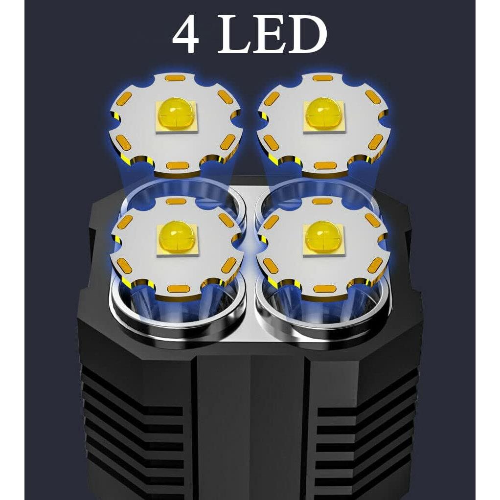 Linterna LED Recargable USB Impermable 10000 Lúmenes - itemmountain