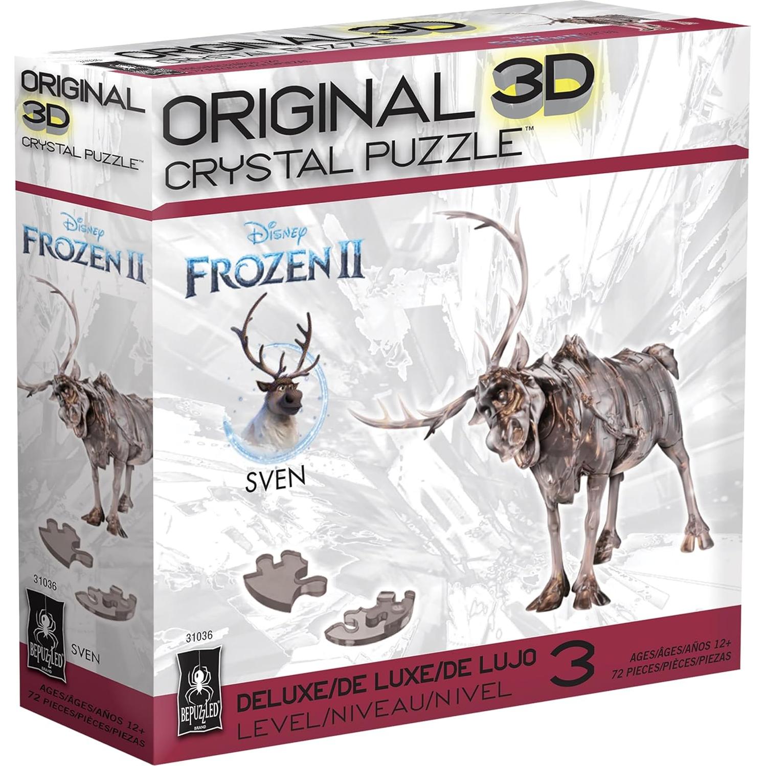 Rompecabezas 3D de Cristal BePuzzled Sven Disney 12+